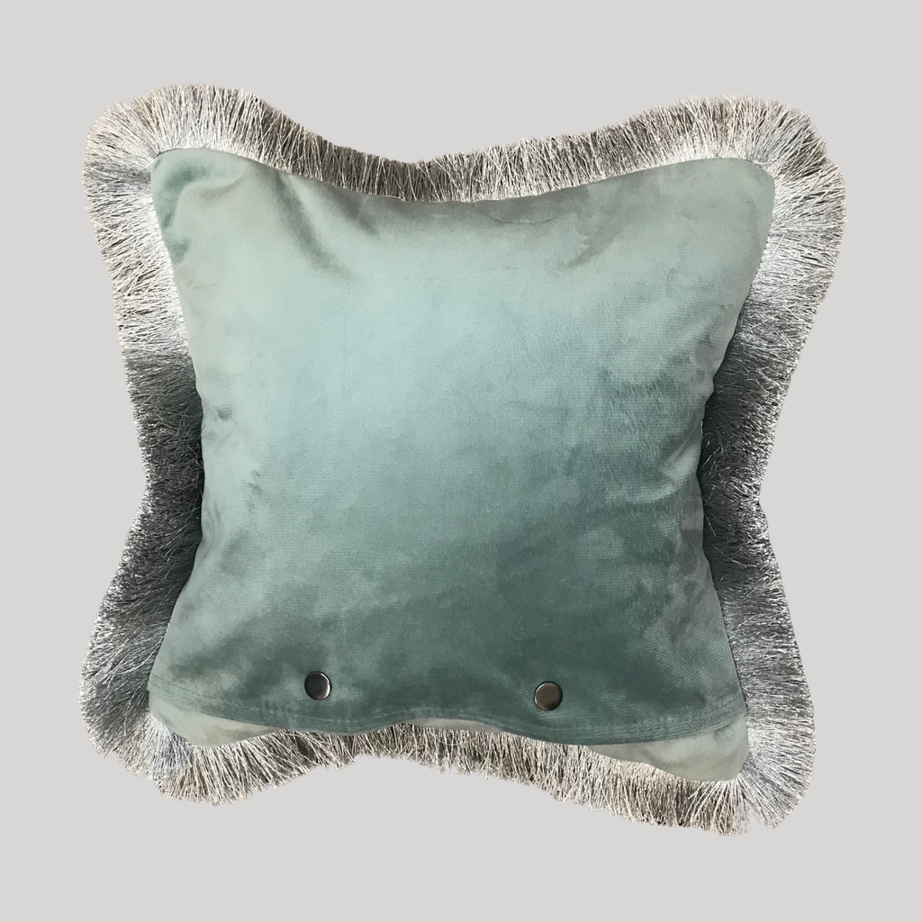 Trapeze Fringed Cushion