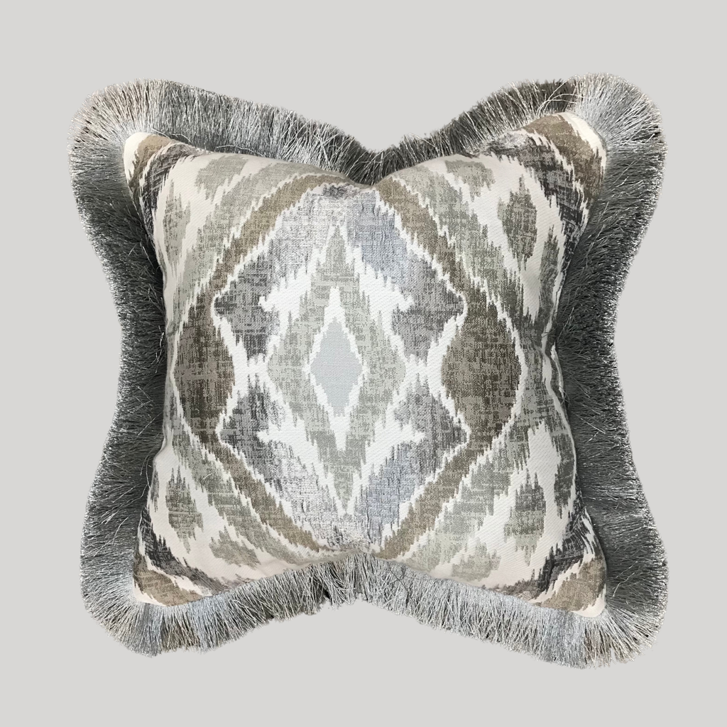 Trapeze Fringed Cushion
