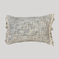 Neutral Fringed Cushion - Rectangle Double-Sided
