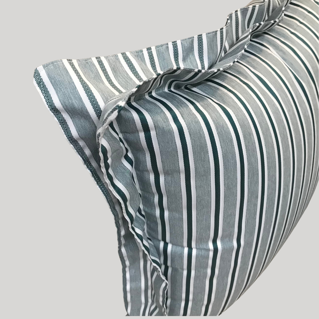Striped Casual Cushion - Green