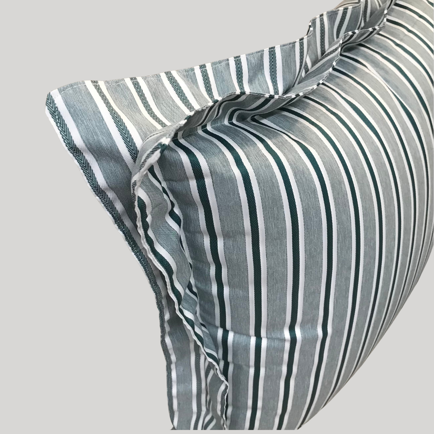 Striped Casual Cushion - Green