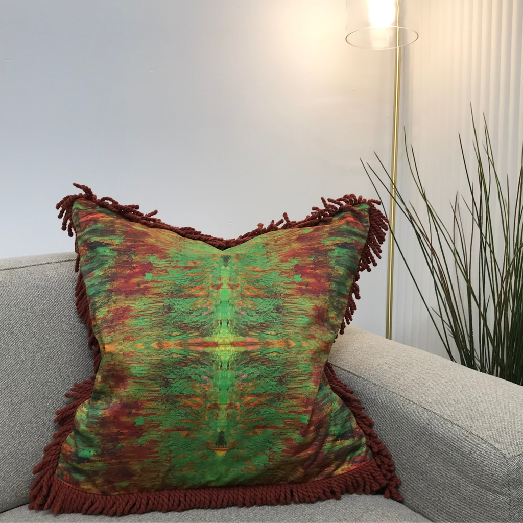 XL Fire Power Square Throw Cushion