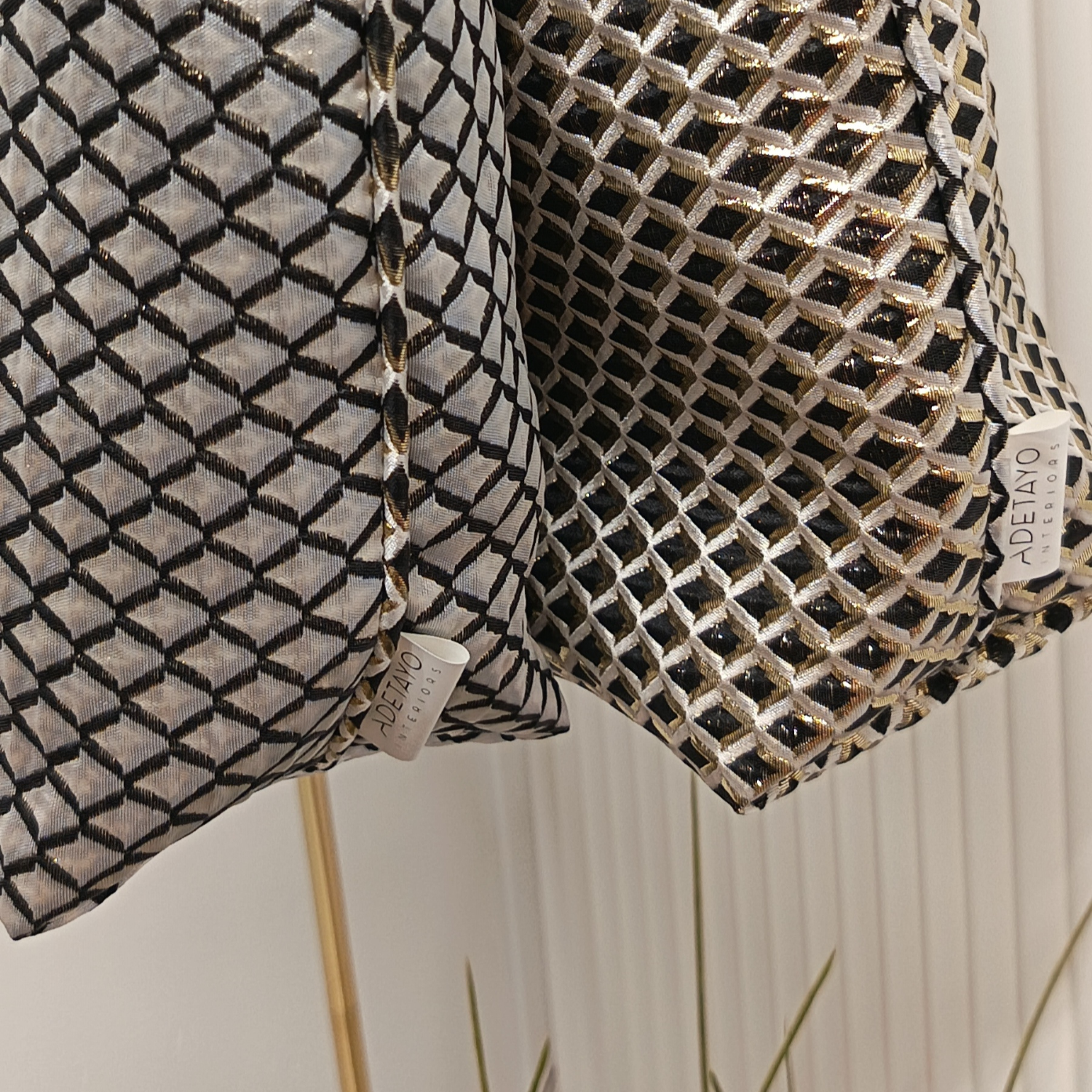 Diamond Tote Bag - Gold